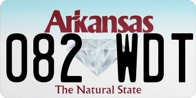 AR license plate 082WDT