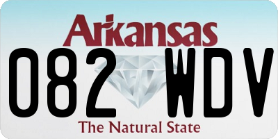 AR license plate 082WDV