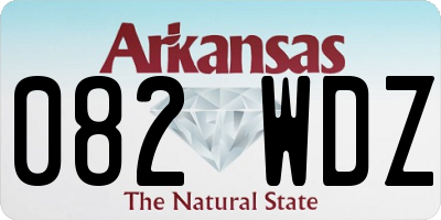 AR license plate 082WDZ