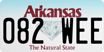 AR license plate 082WEE