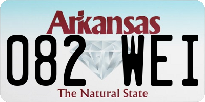 AR license plate 082WEI