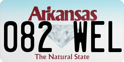 AR license plate 082WEL