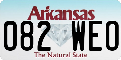 AR license plate 082WEO
