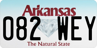 AR license plate 082WEY