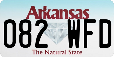 AR license plate 082WFD