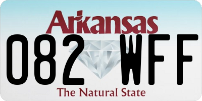 AR license plate 082WFF