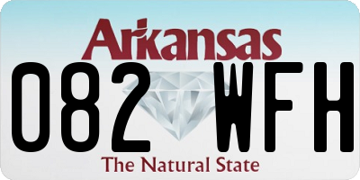 AR license plate 082WFH