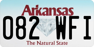 AR license plate 082WFI