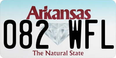 AR license plate 082WFL