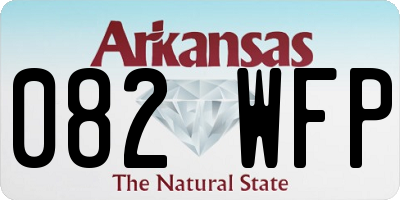 AR license plate 082WFP