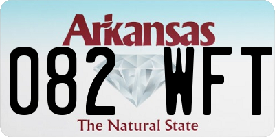 AR license plate 082WFT