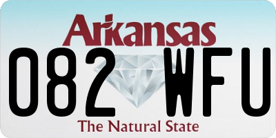 AR license plate 082WFU