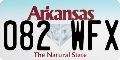 AR license plate 082WFX
