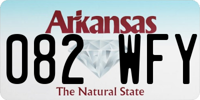 AR license plate 082WFY