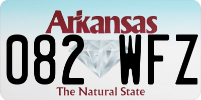 AR license plate 082WFZ