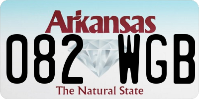 AR license plate 082WGB