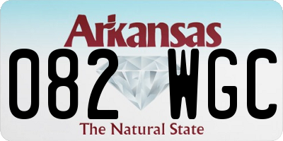 AR license plate 082WGC