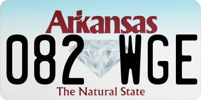 AR license plate 082WGE