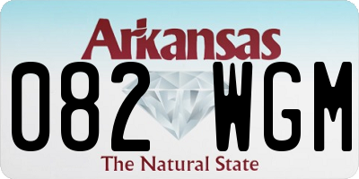 AR license plate 082WGM
