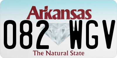 AR license plate 082WGV