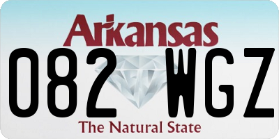 AR license plate 082WGZ