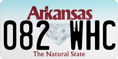 AR license plate 082WHC