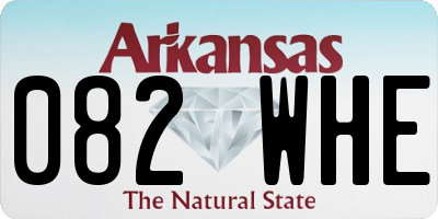 AR license plate 082WHE