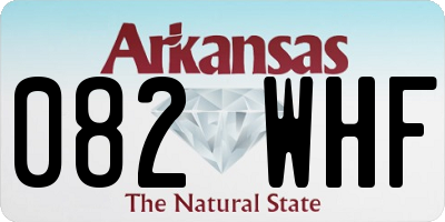 AR license plate 082WHF