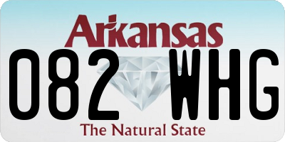 AR license plate 082WHG
