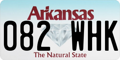 AR license plate 082WHK