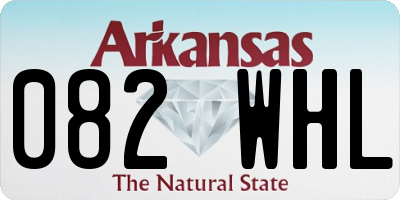 AR license plate 082WHL