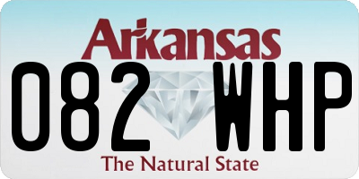 AR license plate 082WHP