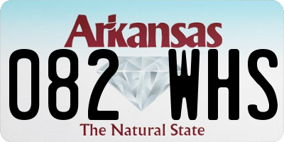 AR license plate 082WHS