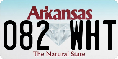 AR license plate 082WHT