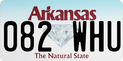 AR license plate 082WHU