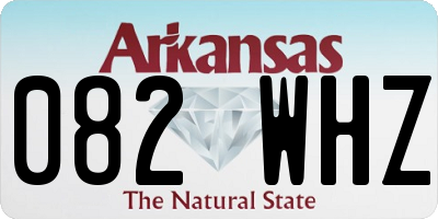 AR license plate 082WHZ