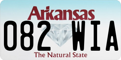 AR license plate 082WIA