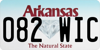 AR license plate 082WIC