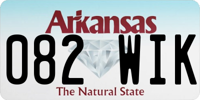 AR license plate 082WIK