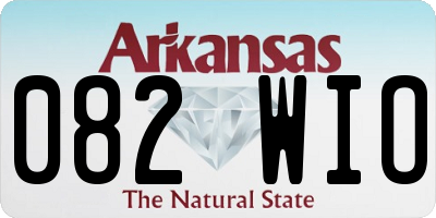 AR license plate 082WIO
