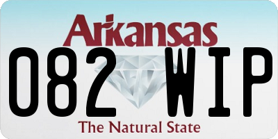 AR license plate 082WIP