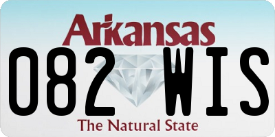AR license plate 082WIS