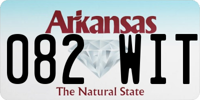AR license plate 082WIT