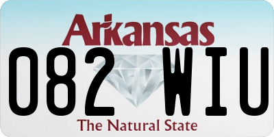 AR license plate 082WIU