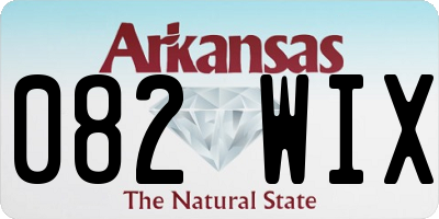 AR license plate 082WIX