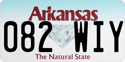 AR license plate 082WIY
