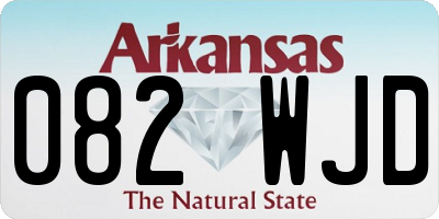AR license plate 082WJD