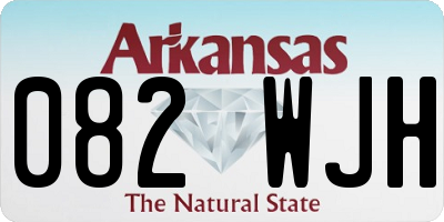 AR license plate 082WJH