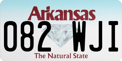 AR license plate 082WJI