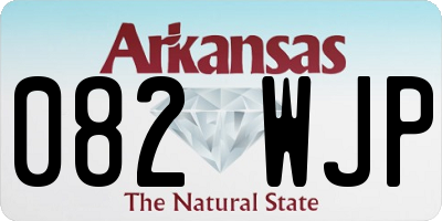 AR license plate 082WJP